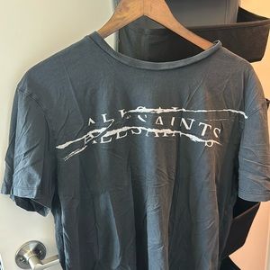 All saints oversized medium shirt black logo